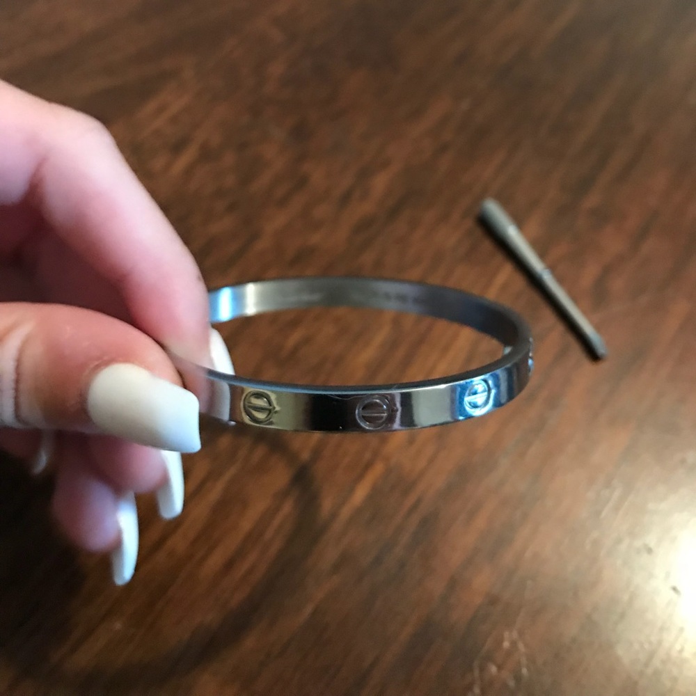 White Gold (Silver) Love Bracelet